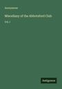 Anonymous: Miscellany of the Abbotsford Club, Buch