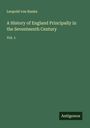 Leopold von Ranke: A History of England Principally in the Seventeenth Century, Buch