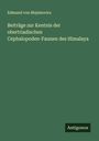 Edmund von Mojsisovics: Beiträge zur Kentnis der obertriadischen Cephalopoden-Faunen des Himalaya, Buch