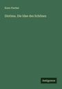 Kuno Fischer: Diotima. Die Idee des Schönen, Buch