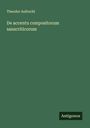 Theodor Aufrecht: De accentu compositorum sanscriticorum, Buch