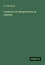 G. F. Hertzberg: Geschichte des Morgenlandes im Altertum, Buch
