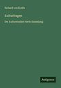 Richard Von Kralik: Kulturfragen, Buch