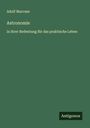 Adolf Marcuse: Astronomie, Buch