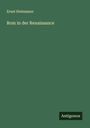 Ernst Steinmann: Rom in der Renaissance, Buch