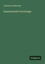 Johannes Lindworsky: Experimentelle Psychologie, Buch