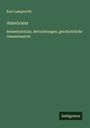 Karl Lamprecht: Americana, Buch