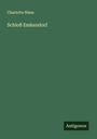 Charlotte Niese: Schloß Emkendorf, Buch