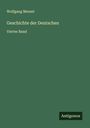 Wolfgang Menzel: Geschichte der Deutschen, Buch