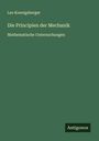 Leo Koenigsberger: Die Principien der Mechanik, Buch
