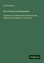 David Einhorn: Das Prinzip des Mosaismus, Buch