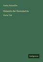 Gustav Holzmüller: Elemente der Stereometrie, Buch