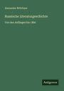 Alexander Brückner: Russische Literaturgeschichte, Buch