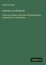 Heinrich Gelzer: Leontios von Neapolis, Buch