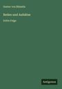 Gustav von Rümelin: Reden und Aufsätze, Buch
