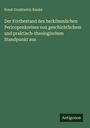 Ernst Constantin Ranke: Der Fortbestand des herkömmlichen Pericopenkreises von geschichtlichem und praktisch-theologischem Standpunkt aus, Buch