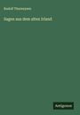 Rudolf Thurneysen: Sagen aus dem alten Irland, Buch