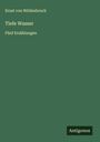 Ernst Von Wildenbruch: Tiefe Wasser, Buch