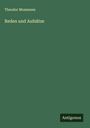 Theodor Mommsen: Reden und Aufsätze, Buch