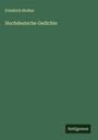 Friedrich Stoltze: Hochdeutsche Gedichte, Buch