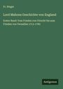 Fr. Steger: Lord Mahons Geschichte von England, Buch