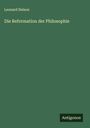 Leonard Nelson: Die Reformation der Philosophie, Buch