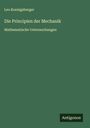Leo Koenigsberger: Die Principien der Mechanik, Buch
