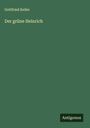 Gottfried Keller: Der grüne Heinrich, Buch