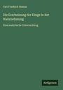 Carl Friedrich Heman: Die Erscheinung der Dinge in der Wahrnehmung, Buch