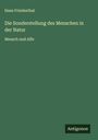 Hans Friedenthal: Die Sonderstellung des Menschen in der Natur, Buch