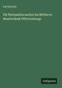 Karl Endriss: Die Steinsalzformation im Mittleren Muschelkalk Württembergs, Buch