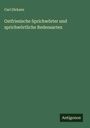 Carl Dirksen: Ostfriesische Sprichwörter und sprichwörtliche Redensarten, Buch