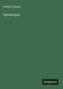 Fridtjof Nansen: Spitzbergen, Buch