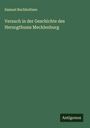 Samuel Buchholtzen: Versuch in der Geschichte des Herzogthums Mecklenburg, Buch