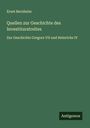 Ernst Bernheim: Quellen zur Geschichte des Investiturstreites, Buch