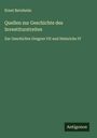 Ernst Bernheim: Quellen zur Geschichte des Investiturstreites, Buch