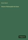 Bruno Bauch: Neuere Philosophie bis Kant, Buch