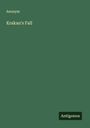 Anonym: Krakau's Fall, Buch