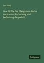 Carl Pfaff: Geschichte des Pfalzgrafen-Amtes nach seiner Entstehung und Bedeutung dargestellt, Buch