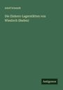 Adolf Schmidt: Die Zinkerz-Lagerstätten von Wiesloch (Baden), Buch