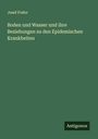 Josef Fodor: Boden und Wasser und ihre Beziehungen zu den Epidemischen Krankheiten, Buch