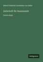 Alfred Friedrich Constantin Von Sallet: Zeitschrift für Numismatik, Buch