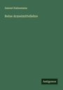 Samuel Hahnemann: Reine Arzneimittellehre, Buch