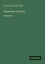 Carl Franz Van Der Velde: Sämmtliche Schriften, Buch