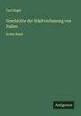 Carl Hegel: Geschichte der Städtverfassung von Italien, Buch