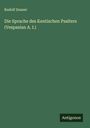 Rudolf Zeuner: Die Sprache des Kentischen Psalters (Vespasian A. I.), Buch