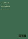 Joseph Kartsch: Feldbleameln, Buch