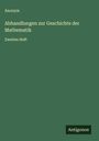 Anonym: Abhandlungen zur Geschichte der Mathematik, Buch