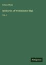 Edward Foss: Memories of Westminster Hall, Buch