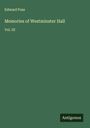 Edward Foss: Memories of Westminster Hall, Buch